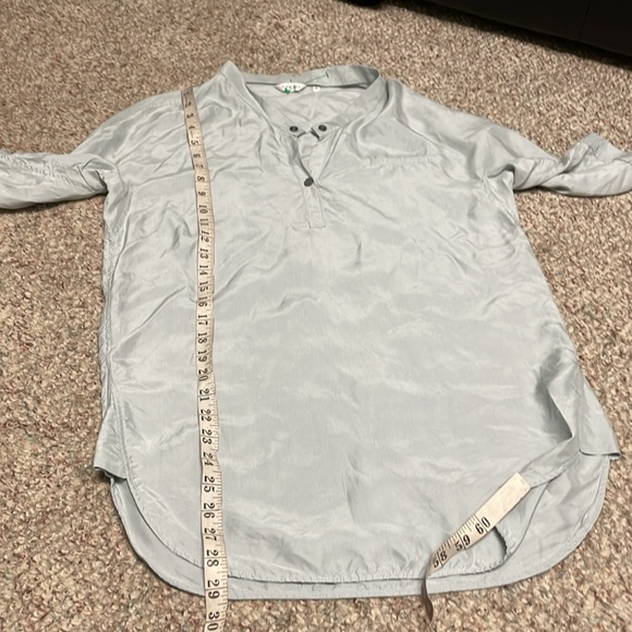 Turnover 100% silk long top - Picture 5 of 9